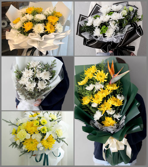广东潮州市潮安区彩塘镇红旗村白事花束代送